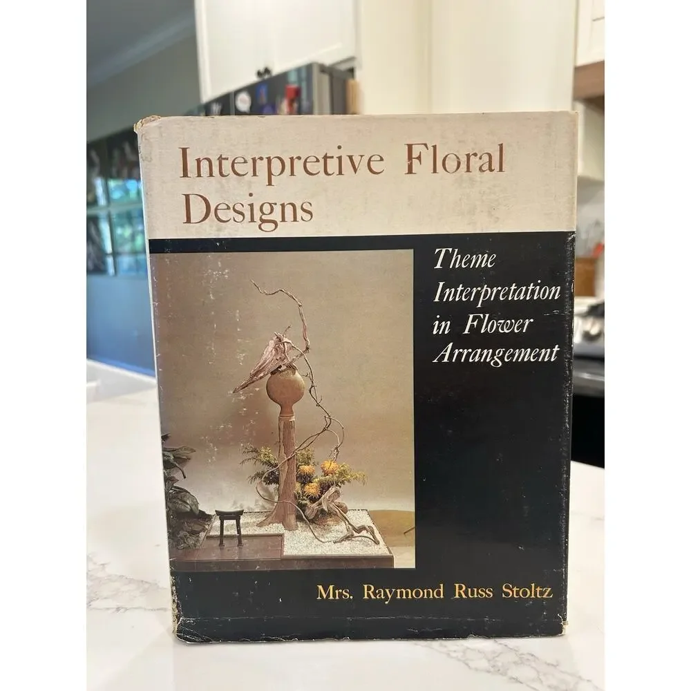 Vtg‎ 1972 Interpretive Floral Design HBDJ Modern Art Japanese Flower Arranging
